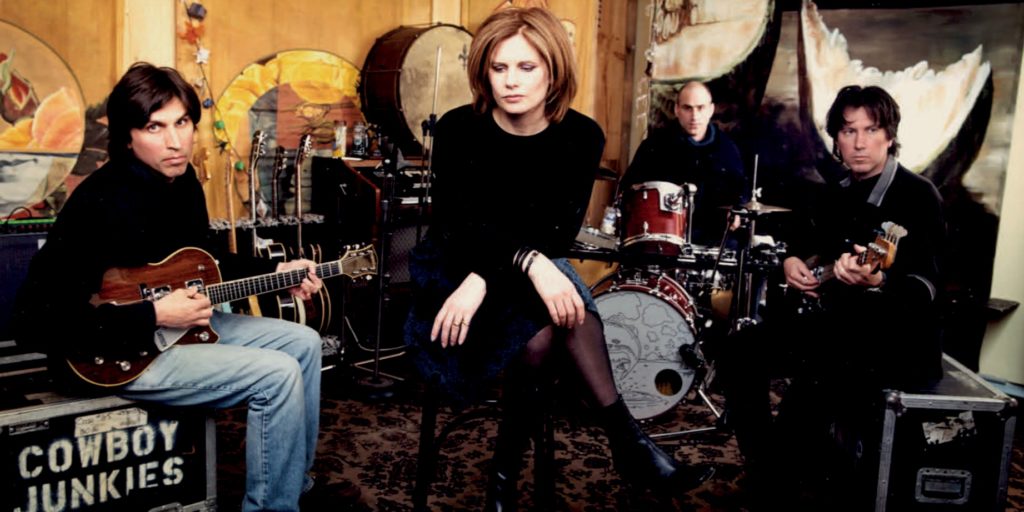 Members of the band Cowboy Junkies with instruments